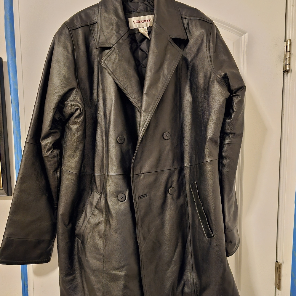 Veranesi Black Leather Jacket